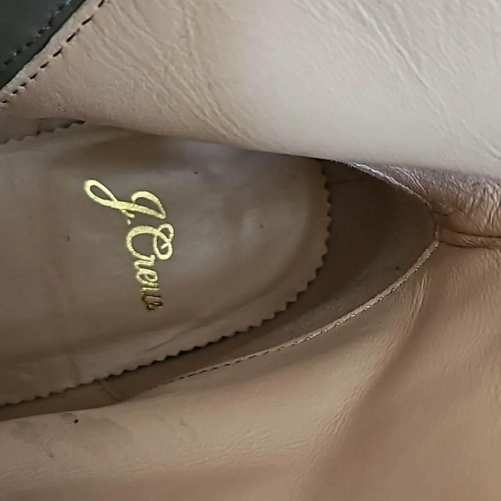 J. Crew Snake Print Leather Ankle Zipper Boots. - Picture 10 of 12